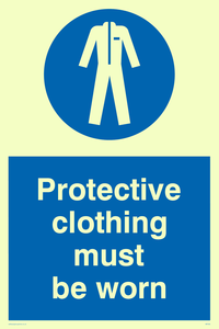 MP292: protective clothing must be worn