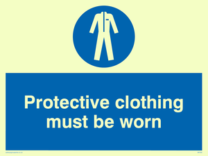 MP292: protective clothing must be worn