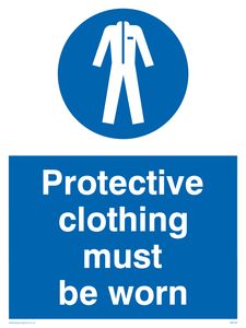 MP292: protective clothing must be worn