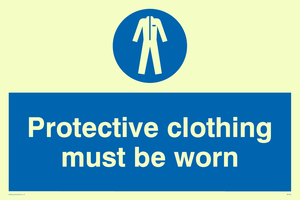 MP292: protective clothing must be worn