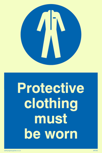 MP292: protective clothing must be worn