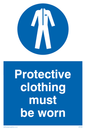 MP292: protective clothing must be worn