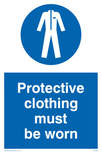 MP292: protective clothing must be worn