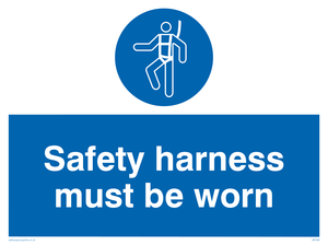 MP298: safety harness must be worn