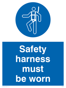 MP298: safety harness must be worn
