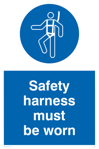 MP298: safety harness must be worn