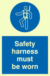 MP298: safety harness must be worn