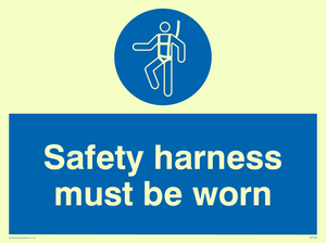 MP298: safety harness must be worn