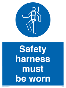 MP298: safety harness must be worn