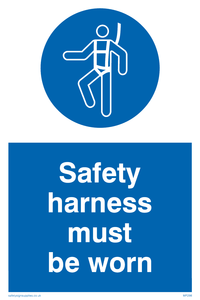 MP298: safety harness must be worn