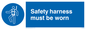 MP298: safety harness must be worn