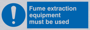 MP300: fume extraction equipment must be used