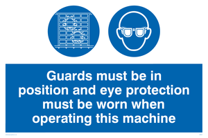 MP301: Guards & eye protection needed