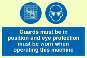 MP301: Guards & eye protection needed