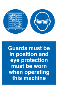 MP301: Guards & eye protection needed