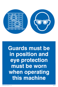 MP301: Guards & eye protection needed