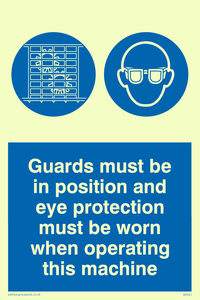 MP301: Guards & eye protection needed