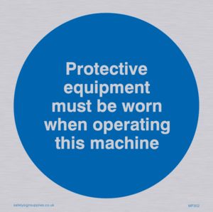 MP302: PPE when operating machine