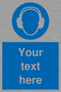 MP3021: Custom Ear Protection Sign