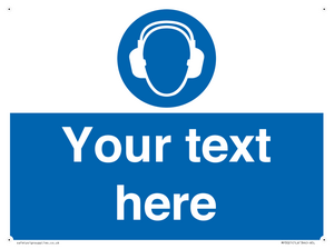 MP3021: Custom Ear Protection Sign