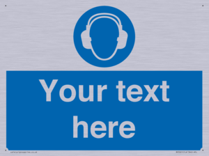 MP3021: Custom Ear Protection Sign