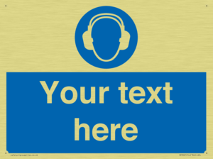 MP3021: Custom Ear Protection Sign
