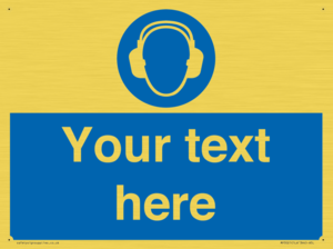 MP3021: Custom Ear Protection Sign
