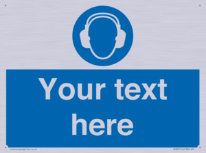 MP3021: Custom Ear Protection Sign