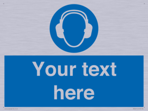 MP3021: Custom Ear Protection Sign
