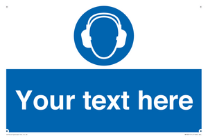 MP3021: Custom Ear Protection Sign