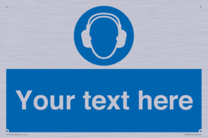 MP3021: Custom Ear Protection Sign