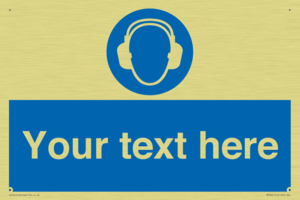 MP3021: Custom Ear Protection Sign
