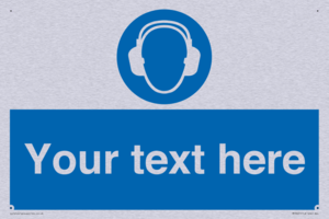 MP3021: Custom Ear Protection Sign