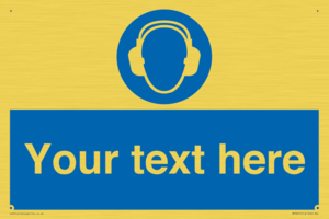 MP3021: Custom Ear Protection Sign