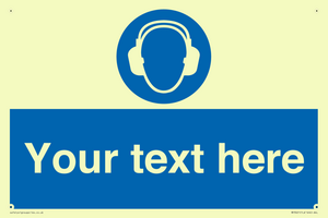 MP3021: Custom Ear Protection Sign