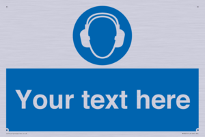 MP3021: Custom Ear Protection Sign