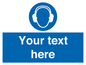 MP3021: Custom Ear Protection Sign