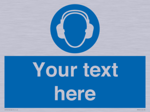 MP3021: Custom Ear Protection Sign