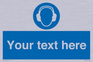 MP3021: Custom Ear Protection Sign