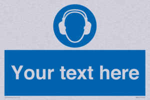 MP3021: Custom Ear Protection Sign