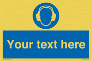MP3021: Custom Ear Protection Sign