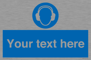 MP3021: Custom Ear Protection Sign
