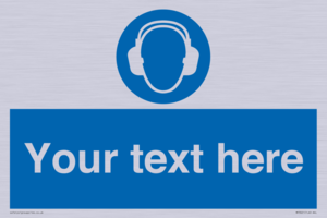 MP3021: Custom Ear Protection Sign