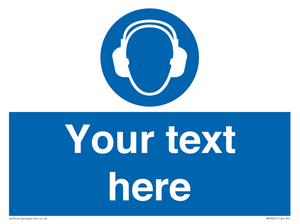 MP3021: Custom Ear Protection Sign