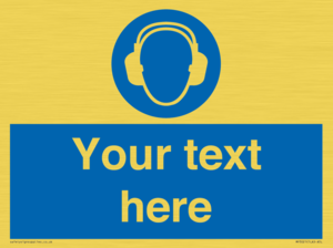 MP3021: Custom Ear Protection Sign