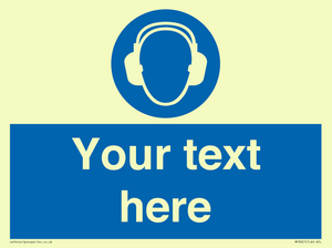 MP3021: Custom Ear Protection Sign