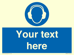 MP3021: Custom Ear Protection Sign