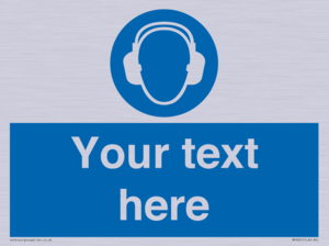 MP3021: Custom Ear Protection Sign