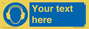 MP3021: Custom Ear Protection Sign