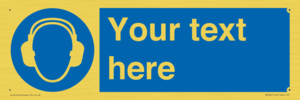 MP3021: Custom Ear Protection Sign